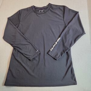 Dakine UPF 50 Long Sleeve Surf Rash Guard Shirt Men’s L Gray Polyester